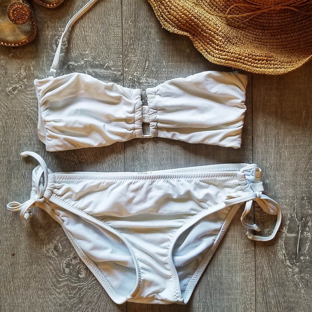 White Bandeau Bikini
